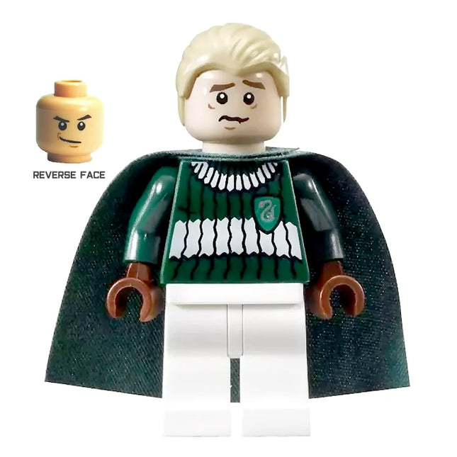 LEGO Minifigure - Draco Malfoy - Dark Green and White Quidditch Uniform (2010) [HARRY POTTER]