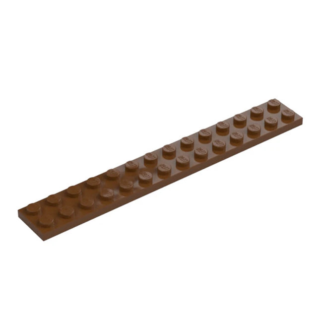 LEGO Plate, 2 x 14, Reddish Brown [91988] 6004996