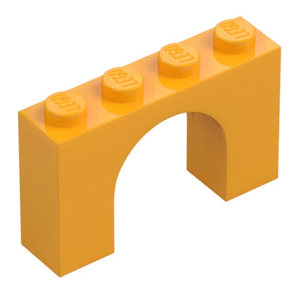 LEGO Brick, Arch 1 x 4 x 2, Bright Light Orange [6182] 6347592