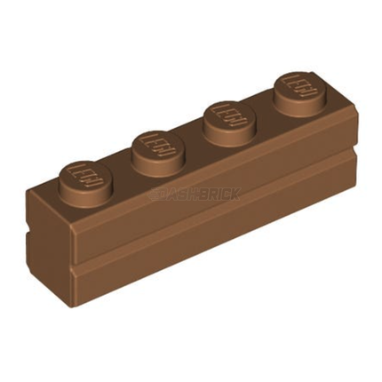 LEGO Bricks 1 x 4, Masonry/Brick Profile, Medium Nougat [15533] 6055309