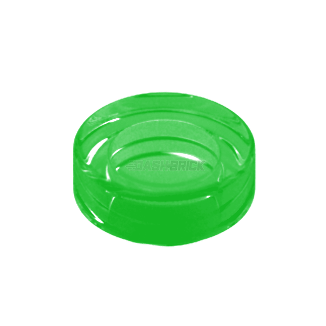 LEGO Tile, Round 1 x 1 , Trans-Green [98138] 6514194