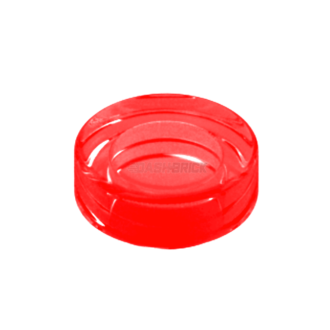 LEGO Tile, Round 1 x 1 , Trans-Red [98138] 6514189