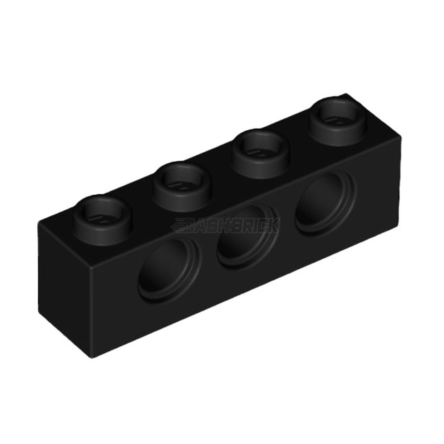 LEGO Technic, Brick 1 x 4 with Holes, Black [3701] 370126