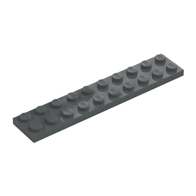 LEGO Plate, 2 x 10, Dark Grey [3832] 4210678