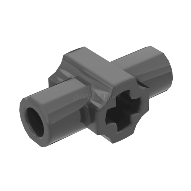 LEGO Technic, Axle Connector Hub with Two Bar Holders Perpendicular (Lightsaber Hilt), Dark Grey [24122] 6310174