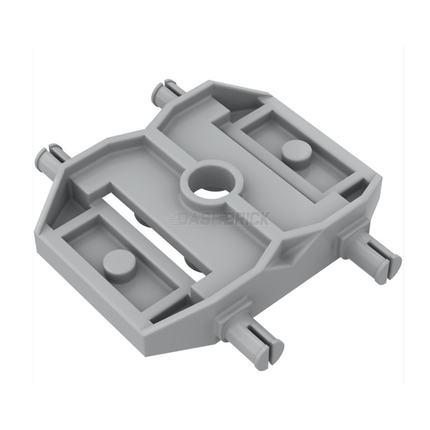 LEGO Vehicle, Base 3 x 4 x 2/3, Wheel Clip Pins, Wedge, Light Grey [24326] 6134236