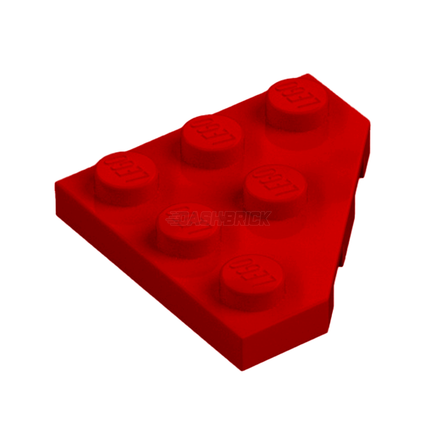 LEGO Wedge, Plate 3 x 3 Cut Corner, Red [2450] 245021