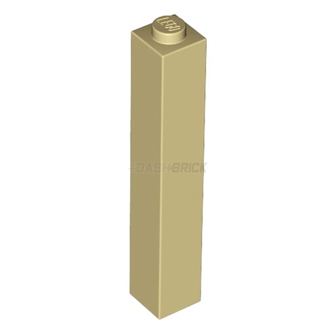 LEGO Brick 1 x 1 x 5, Solid Stud, Tan [2453b] 4112980