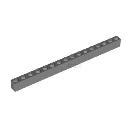 LEGO Brick, 1 x 16, Dark Grey [2465]