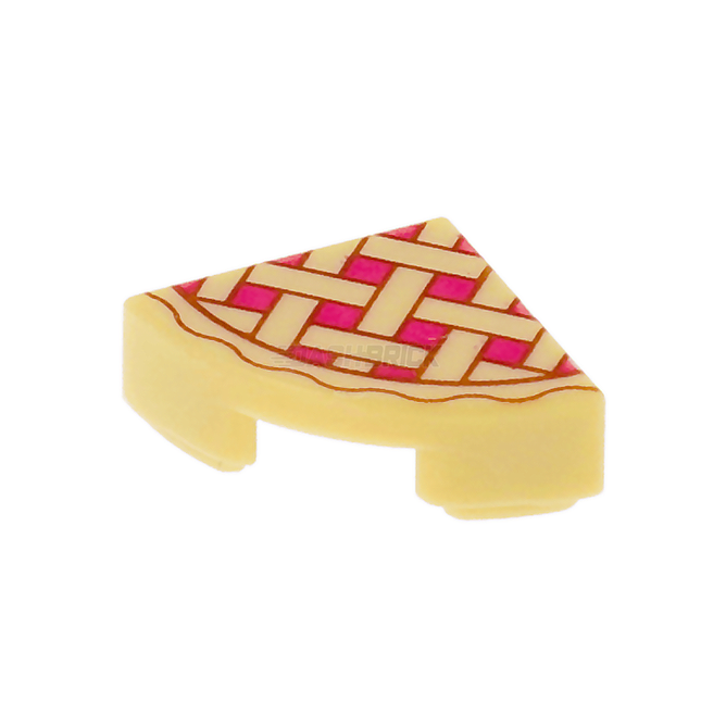 LEGO Minifigure Food - Berry Pie Slice, Lattice, Quarter [25269pb001] 6151221