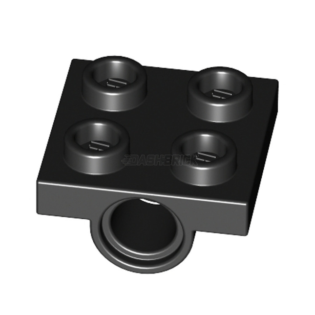LEGO Plate, Modified 2 x 2 with Pin Holes, Black [2817] 281726