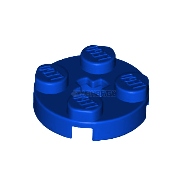 LEGO Plate, Round 2 x 2 with Axle Hole, Blue [4032]