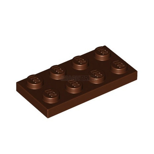 LEGO Plate 2 x 4, Reddish Brown [3020] 4211186