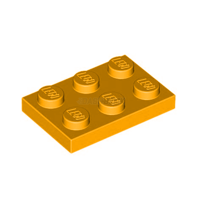 LEGO Plate, 2 x 3, Bright Light Orange [3021]