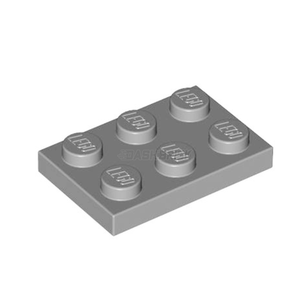 LEGO Plate, 2 x 3, Light Grey [3021] 4211189