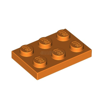 LEGO Plate, 2 x 3, Orange [3021]