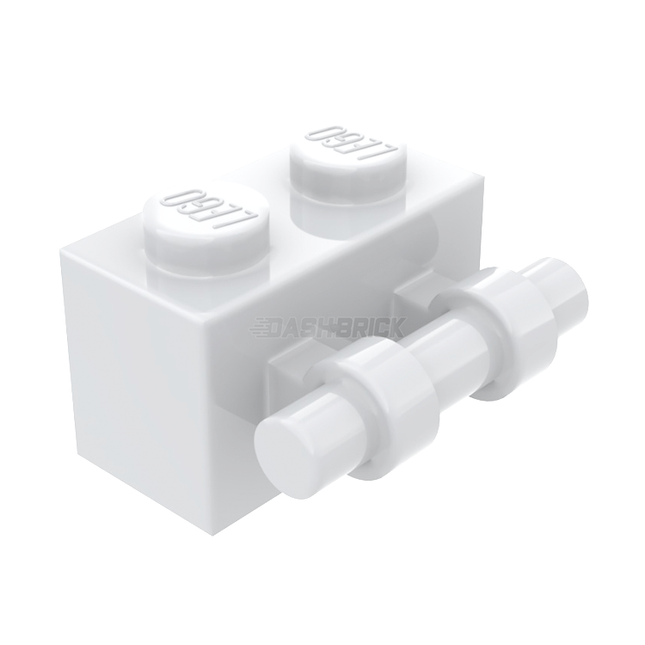 LEGO Brick, Modified 1 x 2 with Handle, White [30236] 4140626