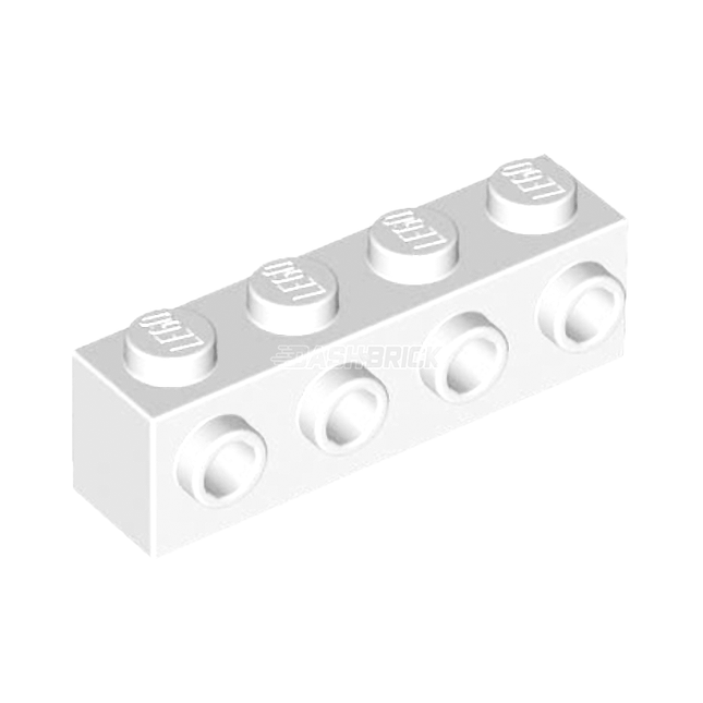 LEGO Brick, Modified 1 x 4, 4 Studs on 1 Side, White [30414] 4143254