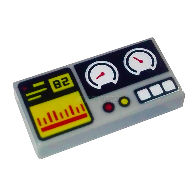 LEGO Minifigure Accessory - Control Panel, Electronic Display, White Gauges [3069bpb0855]