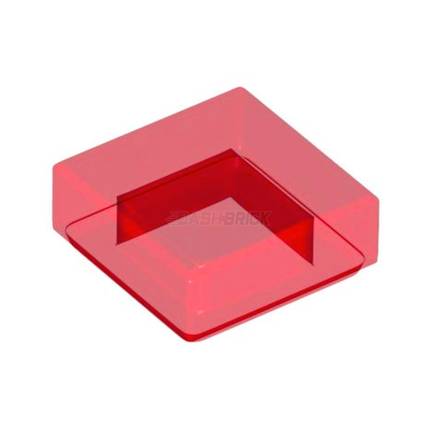 LEGO Tile 1 x 1, Trans-Red [3070b] 6254248