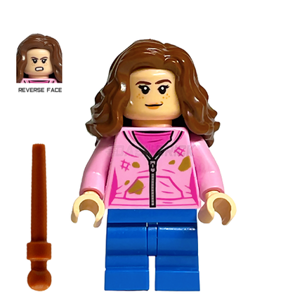 LEGO Minifigure - Hermione Granger - Bright Pink Jacket with Stains [HARRY POTTER]