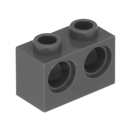 LEGO Technic, Brick 1 x 2 with Holes, Dark Grey [32000] 4210762