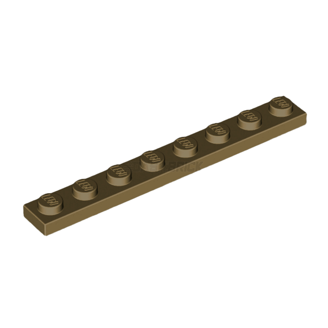LEGO Plate 1 x 8, Dark Tan [3460] 6156492
