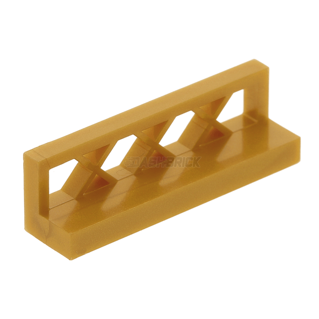 LEGO Fence 1 x 4 x 1, Pearl Gold [3633] 4536675