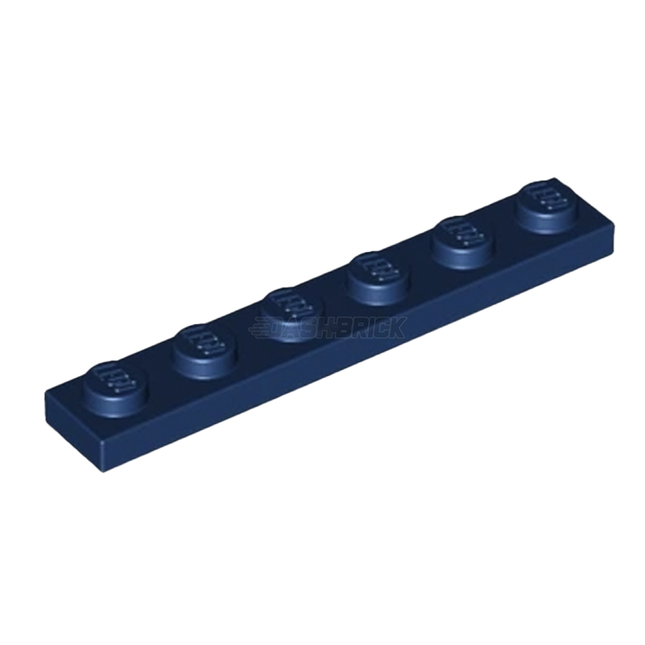 LEGO Plate, 1 x 6, Dark Blue [3666] 4508313