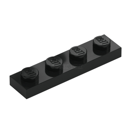 LEGO Plate, 1 x 4, Black [3710] 371026