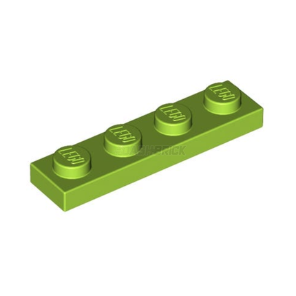 LEGO Plate, 1 x 4, Lime Green [3710] 4187743