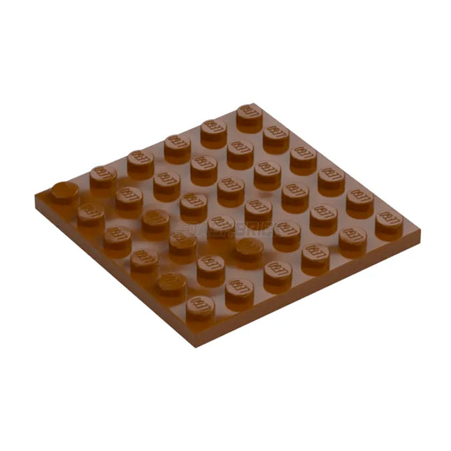 LEGO Plate, 6 x 6, Reddish Brown [3958] 4217848