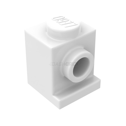 LEGO Brick, Modified 1 x 1 with Headlight, White [4070]
