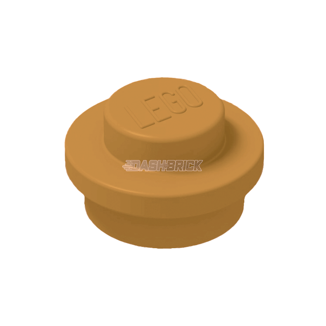 LEGO Round Plate, 1 x 1, Medium Nougat [4073]