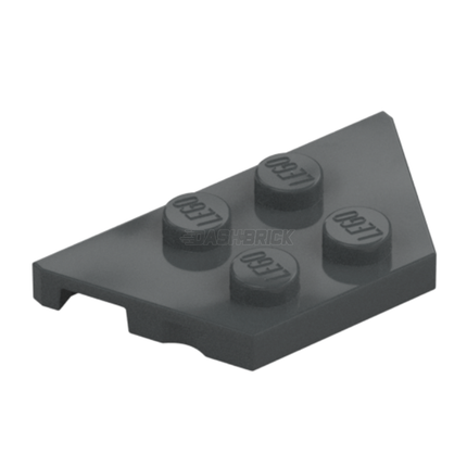 LEGO Wedge, Plate 2 x 4, Dark Grey [51739] 4527082