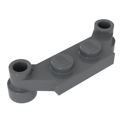 LEGO Plate, Modified 1 x 4 Offset, Dark Grey [4590] 6302647