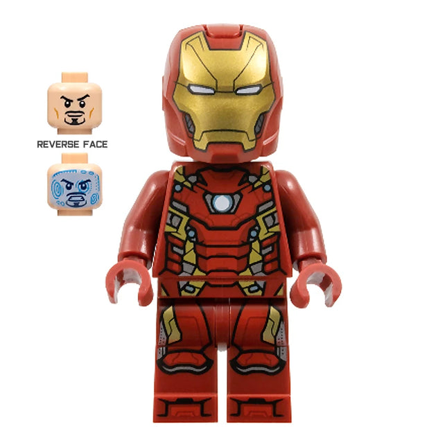 LEGO Minifigure - Iron Man - Mark 46 Armor, Large Helmet Visor, The Infinity Saga [MARVEL]