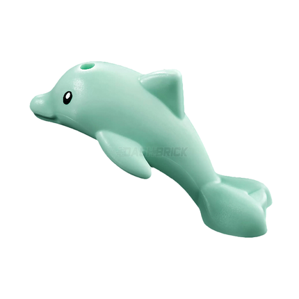 LEGO Minifigure Animal - Dolphin Baby, Jumping, Light Aqua [49579pb03]