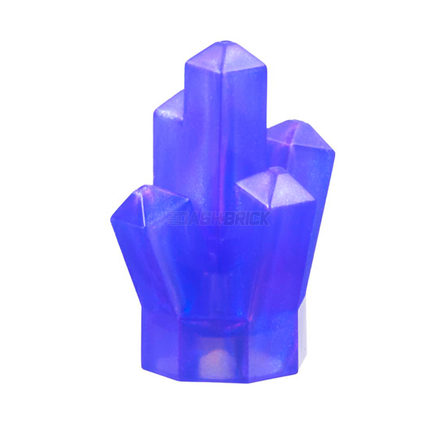 LEGO Rock 1 x 1 Crystal 5 Point, Satin Trans-Purple [52]