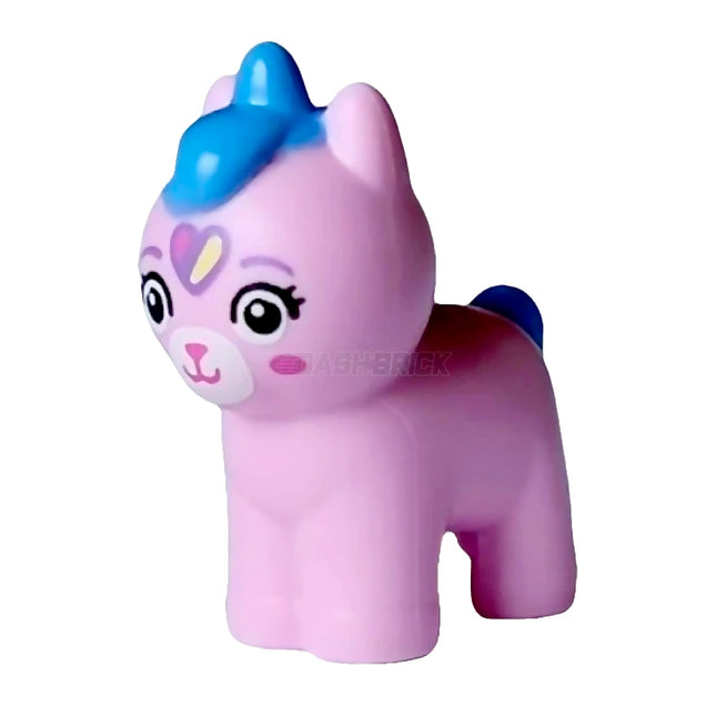 LEGO Minifigure - Kittycorn, Baby, Dark Azure Mane & Tail, Bright Pink (5691pb01) [GABBY'S DOLLHOUSE]