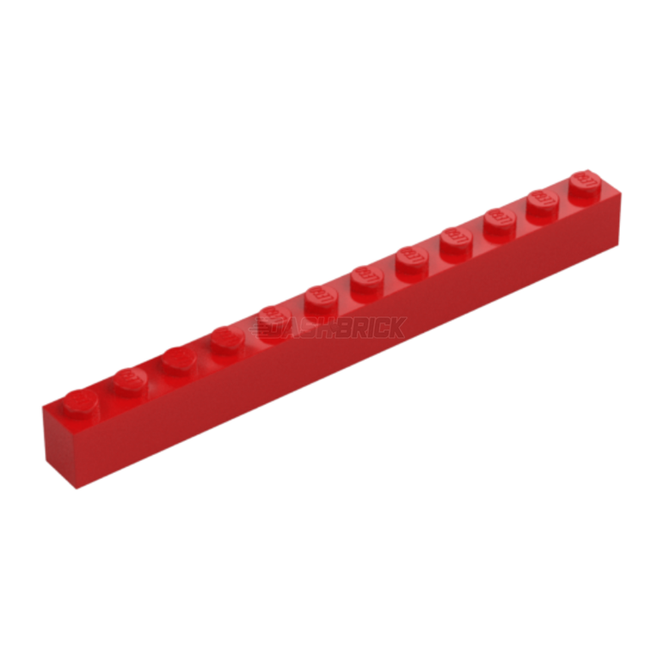 LEGO Brick 1 x 12, Red [6112] 611221