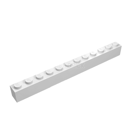 LEGO Brick, 1 x 10, White [6111]
