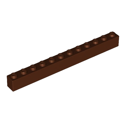 LEGO Brick 1 x 12, Reddish Brown [6112] 4222627