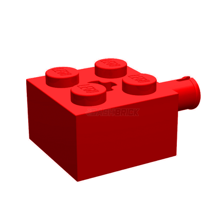 LEGO Brick, Modified 2 x 2 with Pin and Axle Hole, Red [6232] 6347696