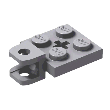 LEGO Plate, Modified 2 x 2 with Tow Ball Socket, Axle Hole, Light Grey [63082] 6273227
