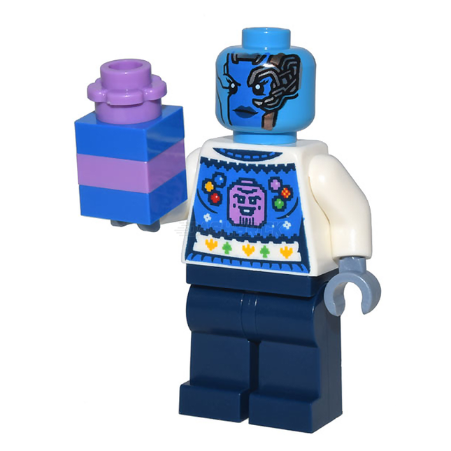 LEGO Minifigure - Nebula - Holiday Sweater, Present - Guardians of the Galaxy [MARVEL]