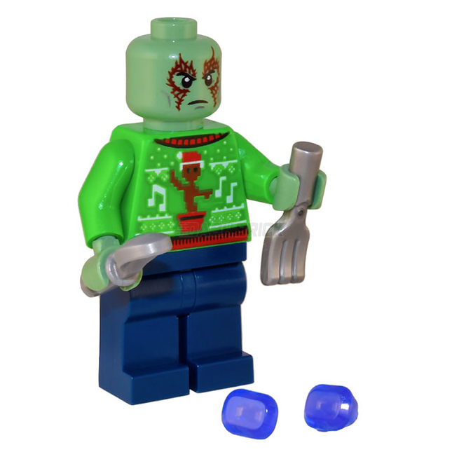 LEGO Minifigure - Drax - Holiday Sweater, Infinity Stones - Guardians of the Galaxy [MARVEL]