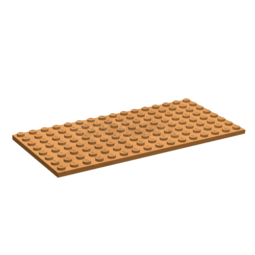 LEGO Plate 8 x 16, Medium Nougat [92438] 6272111