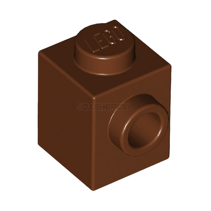 LEGO Brick, Modified 1 x 1, Stud on 1 Side, Reddish Brown [87087] 6062574