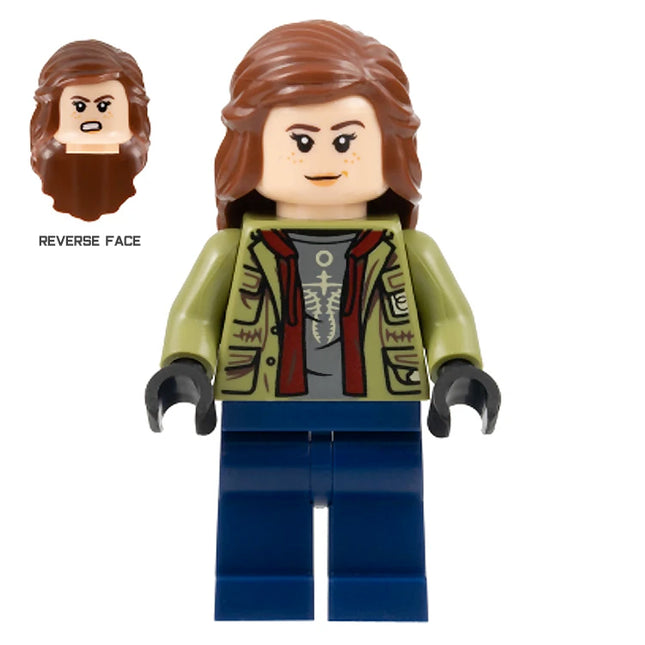 LEGO Minifigure - Maisie Lockwood - Olive Green Jacket, Reddish Brown Hair (2022) [JURASSIC WORLD]